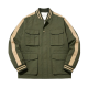 Olive Green & Khaki Cargo Baseball Jacket