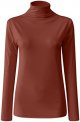 Women Casual Solid Long Sleeve Mock Turtleneck Blouse Tops Slim Fit Stretchy Layer Tee Shirts Active Shirt Pack